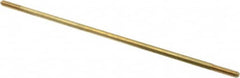 Made in USA - 10" Long, 1/4-20 Thread, Float Valve Rod - Brass, 1/2" Thread Length - Makers Industrial Supply