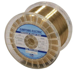 Global EDM - Brass Hard Grade Electrical Discharge Machining (EDM) Wire - 900 N per sq. mm Tensile Strength - Makers Industrial Supply