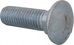 Value Collection - 5/8-11 UNC 2" Length Under Head, Standard Square Neck, Carriage Bolt - Grade 5 Steel, Zinc-Plated Finish - Makers Industrial Supply