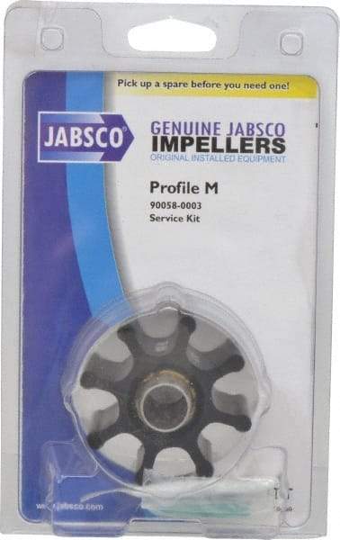 Jabsco - Nitrile Impeller Kit Repair Part - Contains Impeller, Seal, Gasket, For Use with Jabsco Model 6050-0001 Flexible Impeller Pump Motors - Makers Industrial Supply