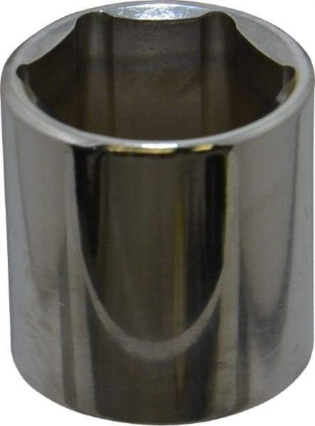 Proto - 3/8" Drive, Standard Hand Socket - 6 Points, 1-5/16" OAL, Chrome Vanadium, Chrome Finish - Makers Industrial Supply