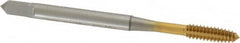 OSG - #6-32 UNC H5 Thread Limit Plug Thread Forming Tap - Cobalt, TiN Finish, 2" OAL, 11/16" Thread Length, Right Hand Thread, Series HY-PRO NRT - Makers Industrial Supply