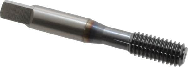 OSG - 3/8-16 UNC H7 Thread Limit Bottoming Thread Forming Tap - Powdered Metal High Speed Steel, TiCN Finish, 2-15/16" OAL, 1-1/4" Thread Length, Right Hand Thread, Series EXOTAP NRT - Makers Industrial Supply