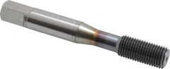 OSG - 3/8-24 UNF H7 Thread Limit Bottoming Thread Forming Tap - Powdered Metal High Speed Steel, TiCN Finish, 2-15/16" OAL, 1-1/4" Thread Length, Right Hand Thread, Series EXOTAP NRT - Makers Industrial Supply