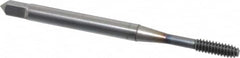 OSG - #4-40 UNC H5 Thread Limit Modified Bottoming Thread Forming Tap - Powdered Metal High Speed Steel, TiCN Finish, 1-7/8" OAL, 9/16" Thread Length, Right Hand Thread, Series EXOTAP NRT - Makers Industrial Supply