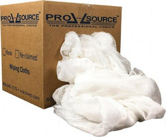 PRO-SOURCE - 55 Piece, Lint Free White Cheesecloth - 36 Inch Long x 30 Inch Wide Sheet, Washed, Box - Makers Industrial Supply