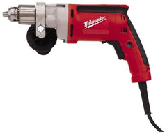 Milwaukee Tool - 1/2" Keyed Chuck, 850 RPM, Pistol Grip Handle Electric Drill - 8 Amps - Makers Industrial Supply