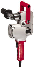 Milwaukee Tool - 1/2" Keyed Chuck, 300 & 1,200 RPM, Pipe Handle Electric Drill - Makers Industrial Supply