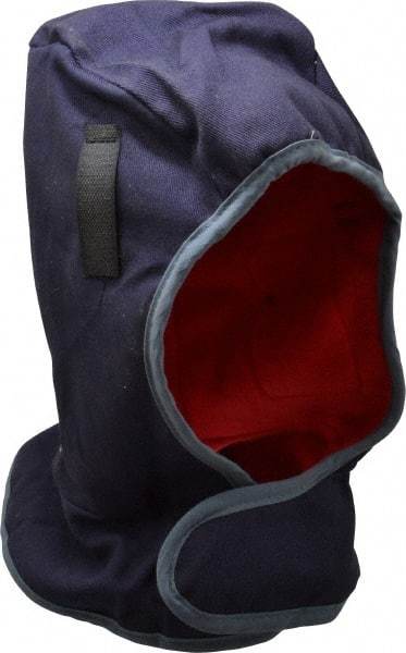 OccuNomix - Universal Size, Navy Blue, Underneath Hard Hat Winter Liner - Shoulder Cape Length, 3 Layer - Makers Industrial Supply