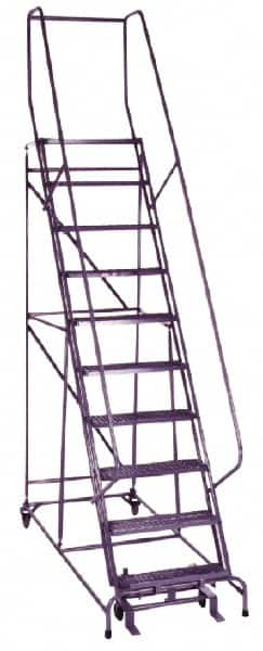 Cotterman - 162" 12 Step Ladder - 350 Lb Capacity, 120" Platform Height, 32" Base Width x 88" Depth, Grip Strut - Makers Industrial Supply