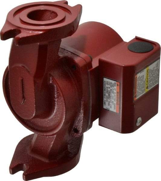 Bell & Gossett - 1/40 hp, 5-9/16" Long, 1 Phase, Cast Iron Housing, Polypropylene Impeller, Inline Circulator Pump - 115 Volt, 60 Hz, 6-3/8" Flange Width, Bell & Gossett Part No. 103267, 150 Max psi, ODP Motor - Makers Industrial Supply