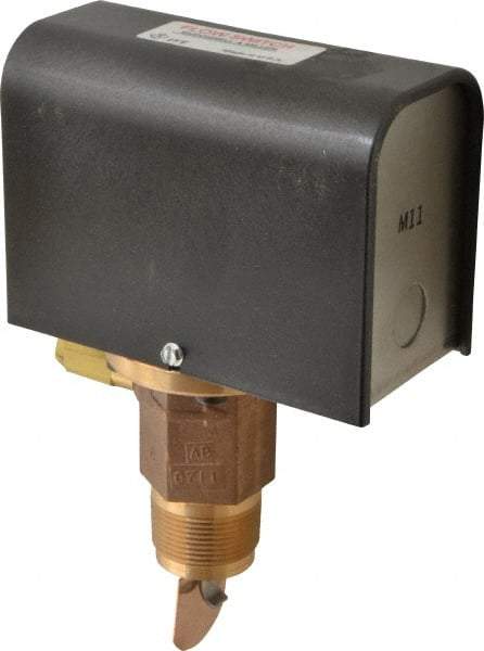 McDonnell & Miller - 300 psi, Brass Housing, General Purpose Flow Switch - 7.7 Flow Set Point, 4.8 to 998 GPM - Makers Industrial Supply