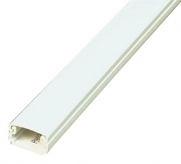 Wiremold - 2.44m Long x 1/2 Inch Deep x 13/16 Inch Wide, Raceway - Continuous Cover, 1 Channel, Ivory - Makers Industrial Supply