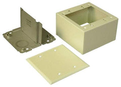 Wiremold - 2-7/8 Inch Wide x 4-3/4 Inch High, Raceway Box - Ivory, For Use with Wiremold 2400 Series Raceways - Makers Industrial Supply