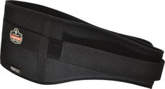 Ergodyne - Size L, Hook & Loop, Nylon/Foam Belt - 34 to 38" Waist, 7-3/4" Wide, Lumbar Support, Black - Makers Industrial Supply