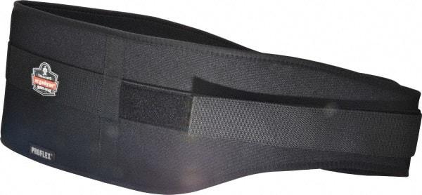 Ergodyne - Size 2XL, Hook & Loop, Nylon/Foam Belt - 42 to 46" Waist, 7-3/4" Wide, Lumbar Support, Black - Makers Industrial Supply