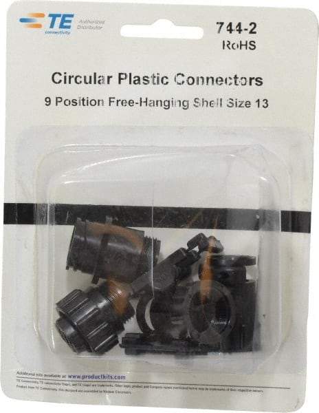 Tyco/Amp - Panel Mount Plug and Receptacle Kit - 13 to 9 AWG Compatible Wire Size - Makers Industrial Supply