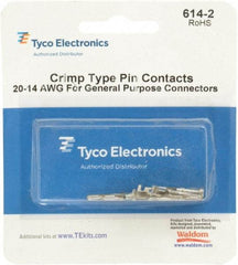 Tyco/Amp - 20 to 14 AWG Wire Modular Receptacle Plug Connector Pin Contact - Makers Industrial Supply