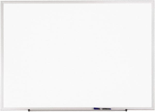 Quartet - 48" High x 72" Wide Erasable Melamine Marker Boards - Anodized Aluminum, 51-1/2" Deep - Makers Industrial Supply