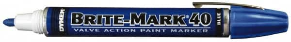 Dykem - Blue Oil-Based Paint Marker - Broad Tip, Oil Based - Makers Industrial Supply