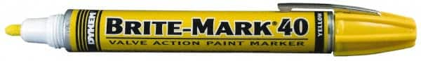 Dykem - Yellow Oil-Based Paint Marker - Broad Tip, Oil Based - Makers Industrial Supply