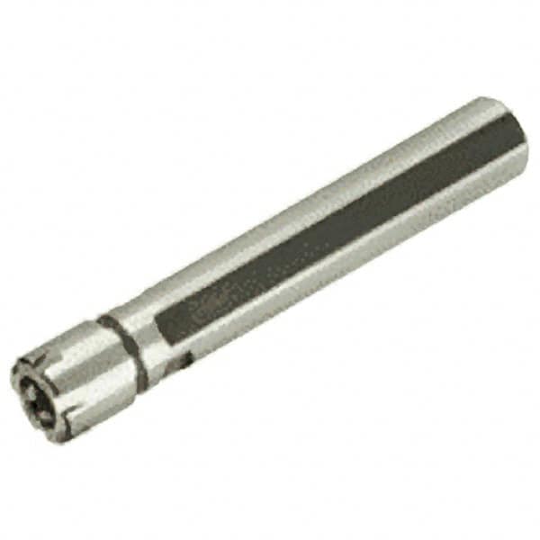 Iscar - 0.5mm to 10mm Capacity, 26mm Projection, Straight Shank, ER16 Collet Chuck - 166mm OAL, 20mm Shank Diam - Exact Industrial Supply