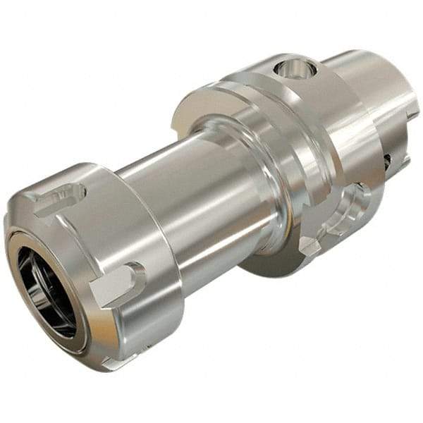 Iscar - 2mm to 20mm Capacity, 100mm Projection, HSK63A Hollow Taper, ER32 Collet Chuck - Through-Spindle - Exact Industrial Supply