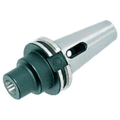 Iscar - CAT40 Outside Taper, 4MT Inside Taper, CAT to Morse Taper Adapter - 3-5/8" Projection, 2.008" Nose Diam, 0.0002" TIR - Exact Industrial Supply