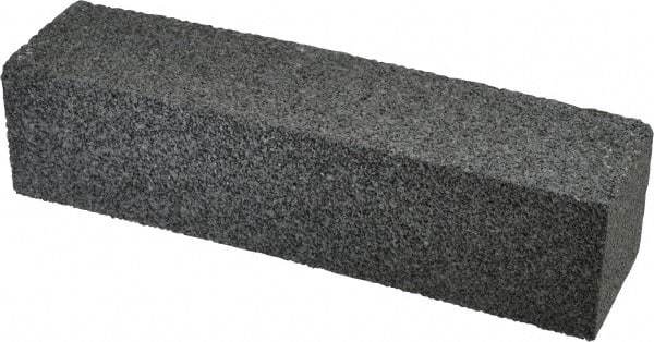 Made in USA - 8" Long x 2" Wide x 2" Thick, Silicon Carbide Sharpening Stone - Plain Rectangle, 24 Grit, Very Coarse Grade - Makers Industrial Supply