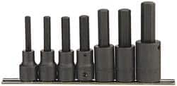 Paramount - 7 Piece 1/2" Drive Inch Impact Hex Bit Socket Set - 1/4 to 5/8" Hex - Makers Industrial Supply