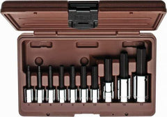 Paramount - 10 Piece 3/8 & 1/2" Drive Metric Hex Bit Socket Set - 4 to 17mm Hex - Makers Industrial Supply