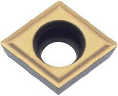 Kyocera - CPGT21.52 Grade TN60 Cermet Turning Insert - Uncoated, 80° Diamond, 1/4" Inscr Circle, 3/32" Thick, 1/32" Corner Radius
