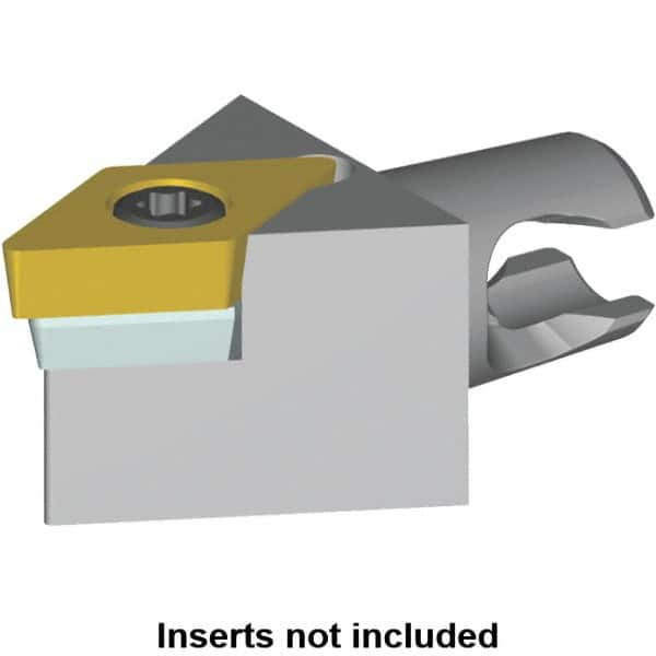 Kennametal - Neutral Cut, Size KM12, DC.. Insert Compatiblity, Modular Turning & Profiling Cutting Unit Head - 20mm Head Length, Series KM Micro - Makers Industrial Supply