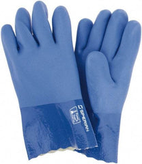 Sperian - 12" Long, PVC Chemical Resistant Gloves - Cotton Lined - Makers Industrial Supply