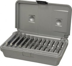 Fowler - 0.25 to 30°, 3 Inch Long, Steel, Angle Block Set - 0.25 Inch Thick, 30 Arc Seconds Accuracy, Includes Shop-Hardened and Molded Case, 12 Pieces - Makers Industrial Supply