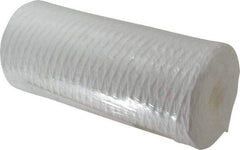 Pentair - 4-1/2" OD, 1µ, Polypropylene String-Wound Cartridge Filter - 9-7/8" Long, Reduces Sediments - Makers Industrial Supply