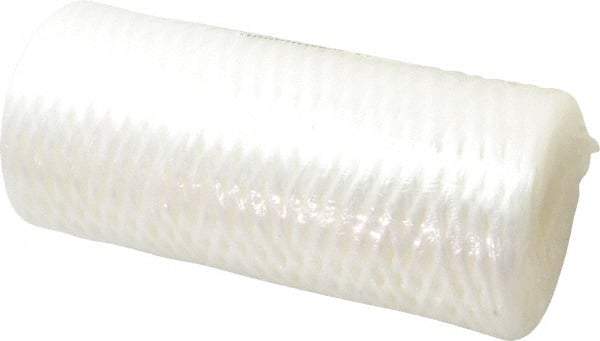 Pentair - 4-1/2" OD, 50µ, Fibrillated Polypropylene String-Wound Cartridge Filter - 9-7/8" Long, Reduces Sediments - Makers Industrial Supply