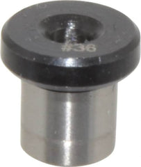 Value Collection - Type H, No. 36 Inside Diam, Head, Press Fit Drill Bushing - 1/4" Body Outside Diam, 1/4" Length Under Head, Steel - Makers Industrial Supply