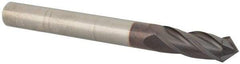 Value Collection - 1/4" Diam, 3/4" LOC, 4 Flute, 90° Point Angle, Solid Carbide Drill Mill - AlTiN Finish, 2-1/2" OAL, 1/4" Shank Diam - Makers Industrial Supply