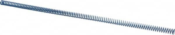 Associated Spring Raymond - 3/8" Hole Diam, 3/16" Rod Diam, 12" Free Length, Blue Die Spring - 36 Lb Max Deflection, 6" Max Deflection, Medium Duty, Chromium Alloy Steel - Makers Industrial Supply