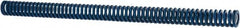 Associated Spring Raymond - 1/2" Hole Diam, 9/32" Rod Diam, 7-1/2" Free Length, Blue Die Spring - 45 Lb Max Deflection, 3.75" Max Deflection, Medium Duty, Chromium Alloy Steel - Makers Industrial Supply