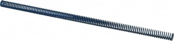 Associated Spring Raymond - 1/2" Hole Diam, 9/32" Rod Diam, 12" Free Length, Blue Die Spring - 42 Lb Max Deflection, 6" Max Deflection, Medium Duty, Chromium Alloy Steel - Makers Industrial Supply