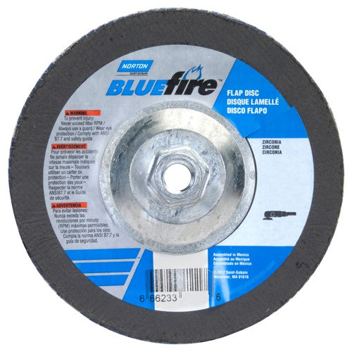 7″ × 1/4″ × 5/8″ 20X High Performance Flap Disc Type 29 40 Grit - Makers Industrial Supply