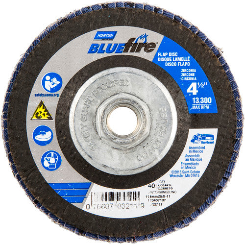 ‎4-1/2″ × 1/4″ × 5/8″-11 20X High Performance Flap Disc Type 29 Conical 40 Grit - Makers Industrial Supply