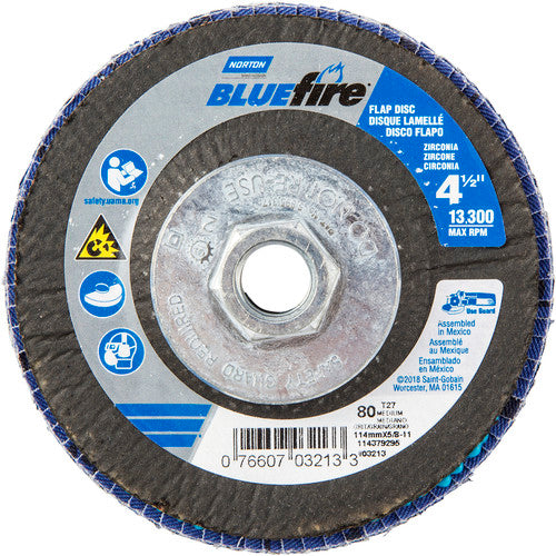 ‎4-1/2″ × 1/4″ × 5/8″-11 20X High Performance Flap Disc Type 29 Conical 80 Grit - Makers Industrial Supply