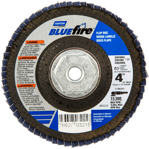 4″ × 1/4″ × 5/8″ 20X High Performance Flap Disc Type 29 60 Grit - Makers Industrial Supply