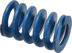 Associated Spring Raymond - 1" Hole Diam, 1/2" Rod Diam, 1-1/2" Free Length, Blue Die Spring - 262.5 Lb Max Deflection, 0.75" Max Deflection, Medium Duty, Chromium Alloy Steel - Makers Industrial Supply