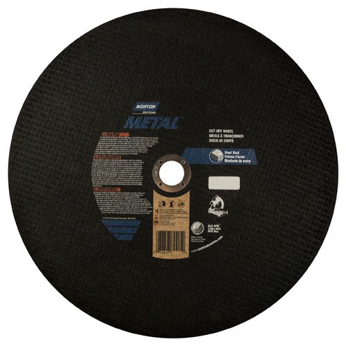 14″ × 7/64″ × 1″ Metal Chopsaw Cut-Off Wheel Type 01 Straight 36 Grit Aluminum Oxide - Makers Industrial Supply