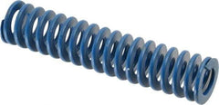 Associated Spring Raymond - 1" Hole Diam, 1/2" Rod Diam, 4-1/2" Free Length, Blue Die Spring - 234 Lb Max Deflection, 2.25" Max Deflection, Medium Duty, Chromium Alloy Steel - Makers Industrial Supply