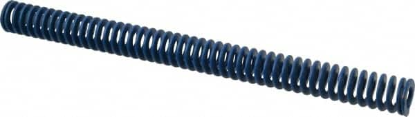 Associated Spring Raymond - 1" Hole Diam, 1/2" Rod Diam, 12" Free Length, Blue Die Spring - 240 Lb Max Deflection, 6" Max Deflection, Medium Duty, Chromium Alloy Steel - Makers Industrial Supply